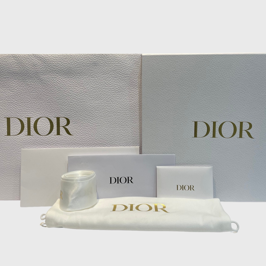 Christian Dior East West 30 Montaigne Canvas Calfskin Oblique GHW