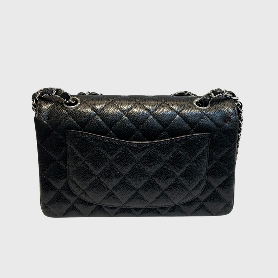 Chanel Classic 9 Caviar Black SHW