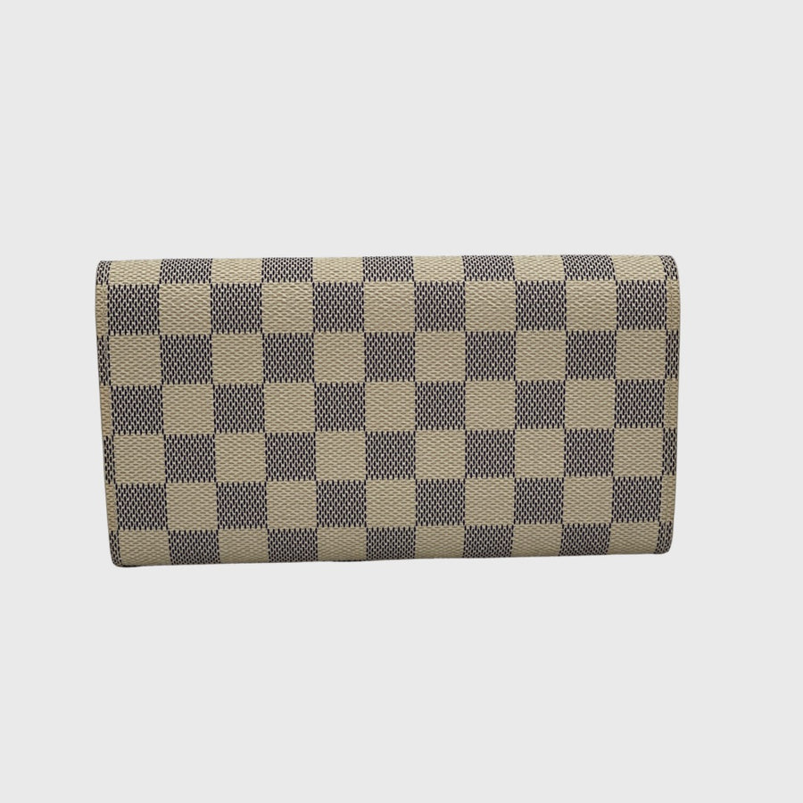 Louis Vuitton Long Wallet Small Canvas White GHW