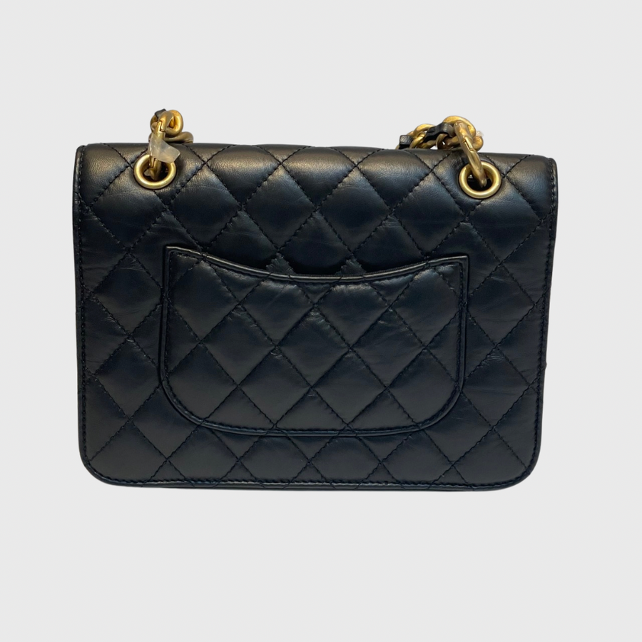 Chanel Quilted Flap Bag 7.5 Calfskin Black GHW