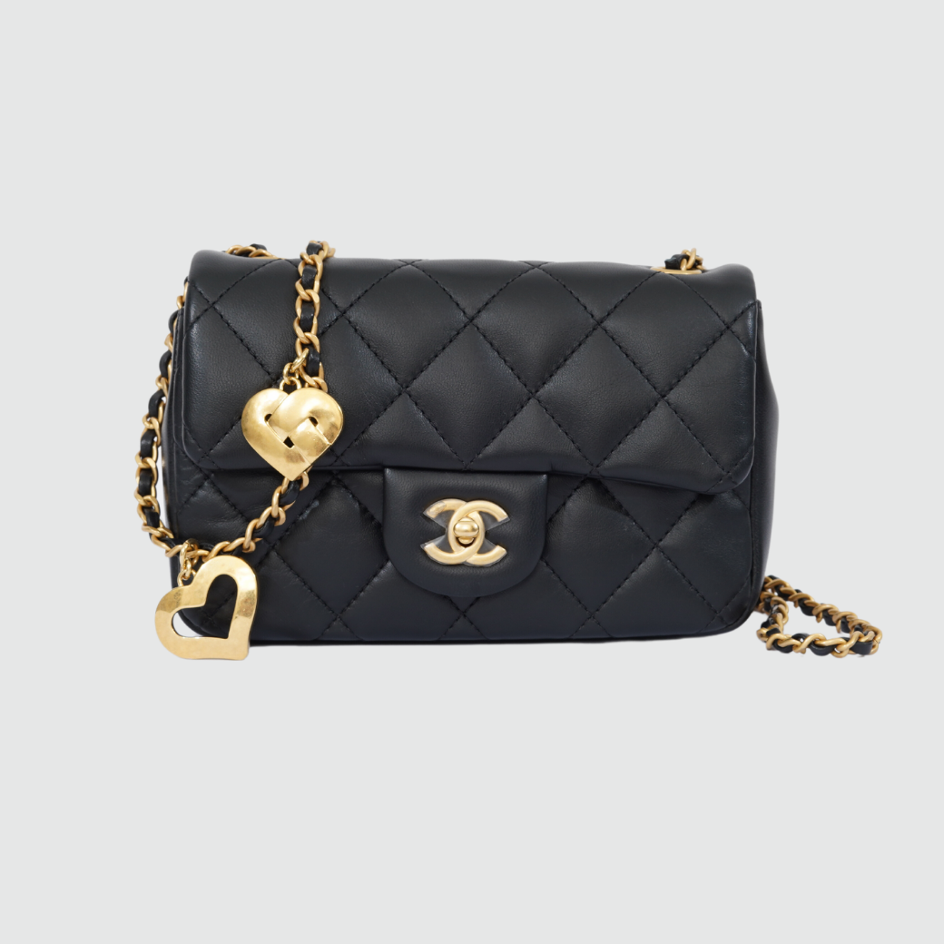 Chanel Classic Flap Bag with Heart Charms – Perrine Porter