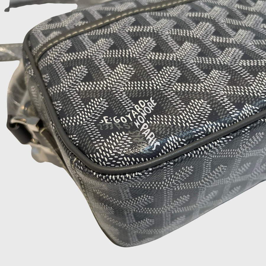 Goyard Cap Vert Bag Canvas Grey SHW