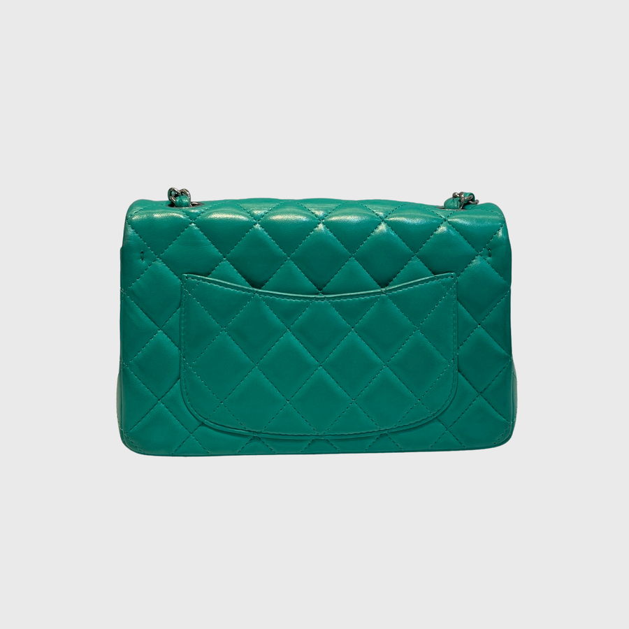 Chanel Mini 8 Lambskin Green SHW