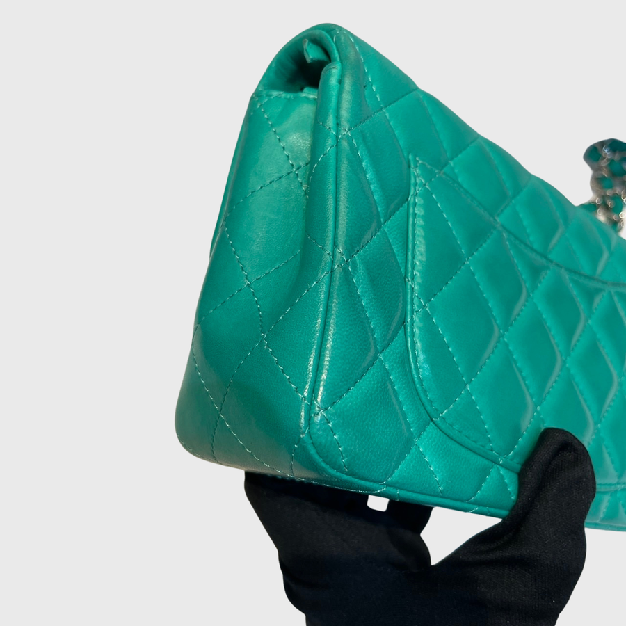 Chanel Mini 8 Lambskin Green SHW