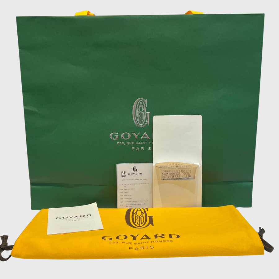 Goyard Cap Vert Bag Canvas Grey SHW