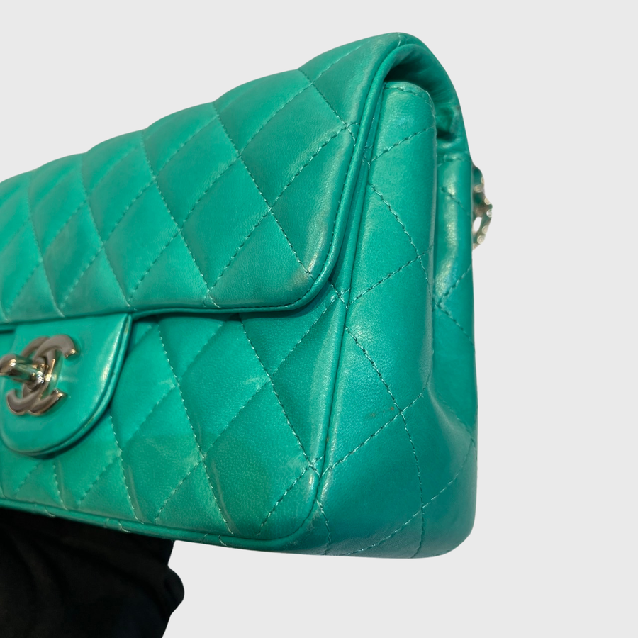 Chanel Mini 8 Lambskin Green SHW