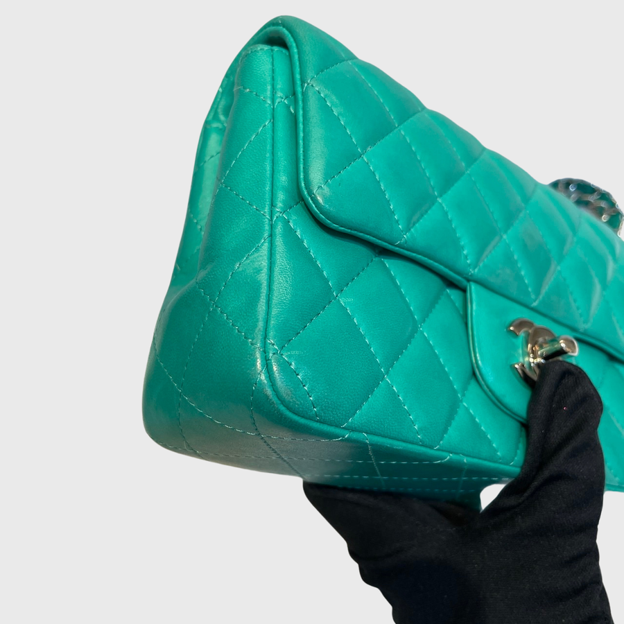 Chanel Mini 8 Lambskin Green SHW