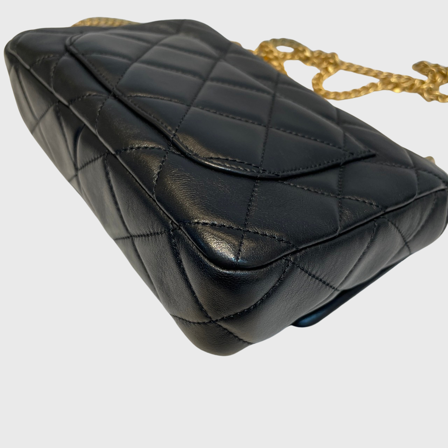 Chanel 3 Flap Bag Lambskin Black GHW