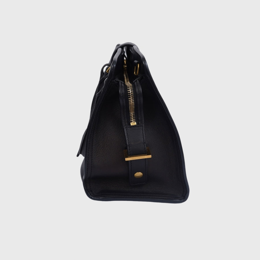 Saint Laurent	Cabas Bag Small Calfskin Black GHW