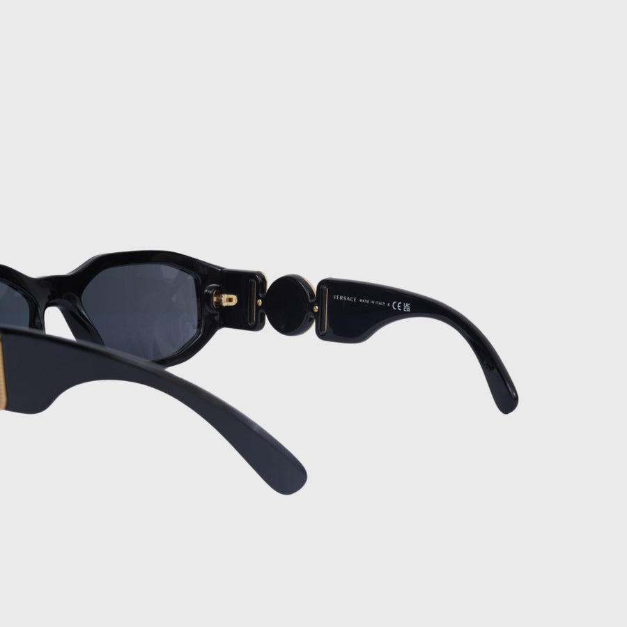 Versace Medusa Biggie Sunglasses Nylon Fibre Black GHW