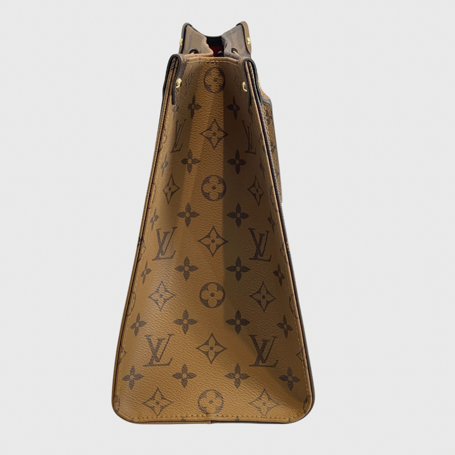 Louis Vuitton On The Go Reverse MM Canvas Brown GHW