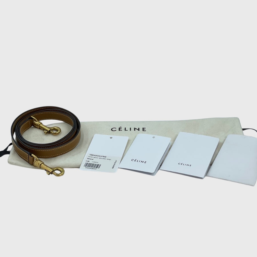 Celine Luggage Nano Calfskin Mineral GHW