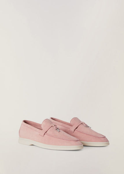 靴 Loro Piana Summer Charms Walk Loro Piana Summer Charms Walk Loafers Suede Goatskin Chocolate