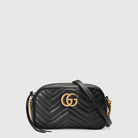 Gucci GG Marmont small matelassé shoulder bag Black