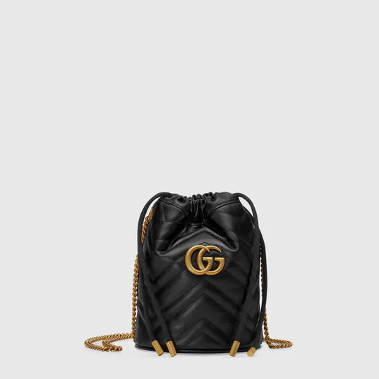 GG Marmont mini bucket bag สีดำ 