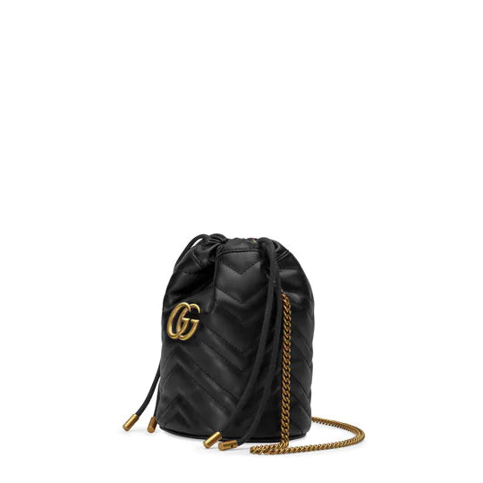 GG Marmont mini bucket bag สีดำ 