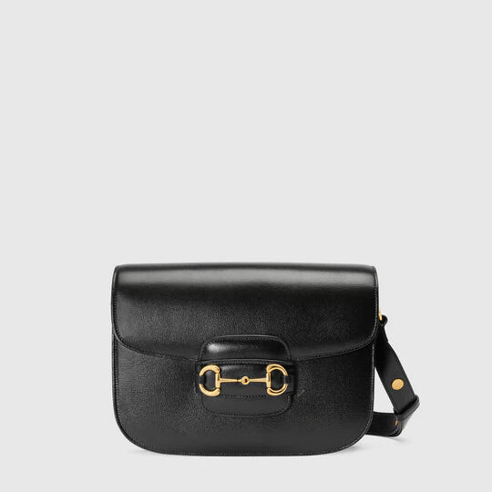กระเป๋าสะพายไหล่ Gucci Horsebit 1955 สีดำ 