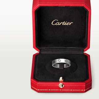Cartier LOVE WEDDING BAND เพชร 1 เม็ด ทองคำขาว เพชร 