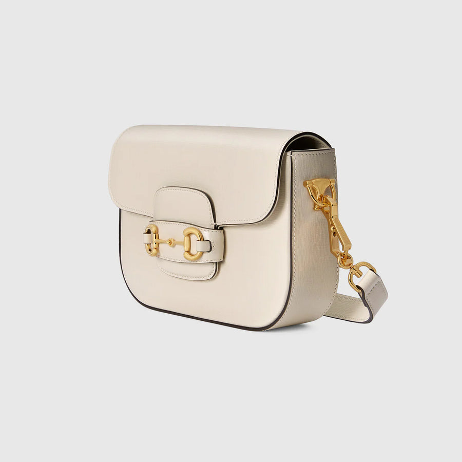 กระเป๋ามินิ Gucci Horsebit 1955 สีขาว 