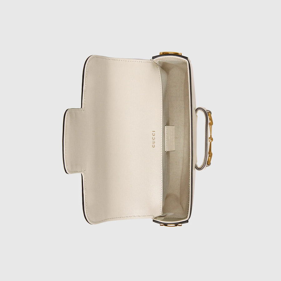 Gucci Horsebit 1955 mini bag White