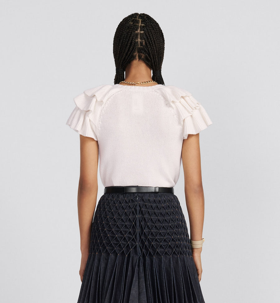 DIOR SWEATER WITH RUFFLES TOP